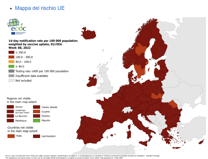 Mappa rischio Europa