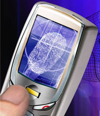 Lettore biometrico in un cellulare